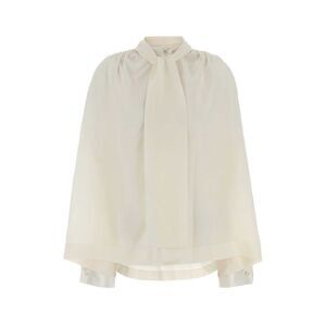 Carven Women White Silk Blouse